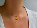 Yellow Jade Oval Necklace