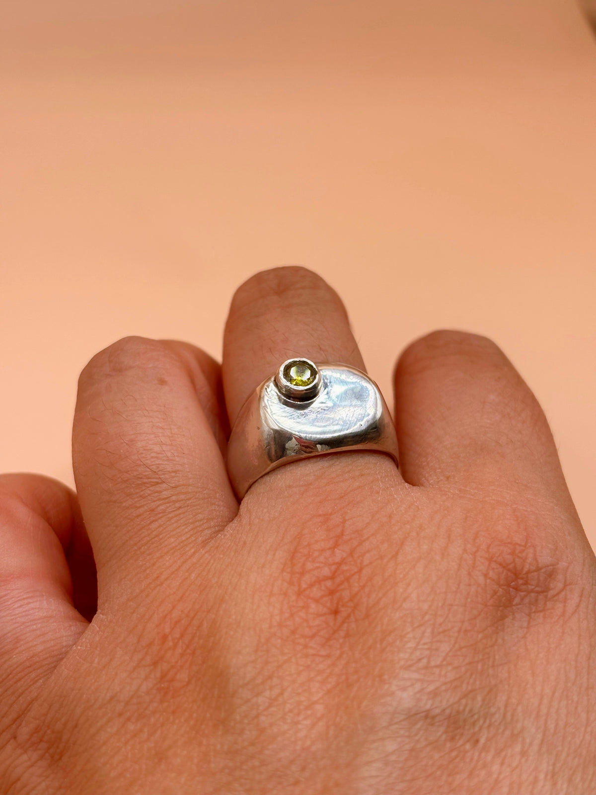 Peridot Positivity Ring