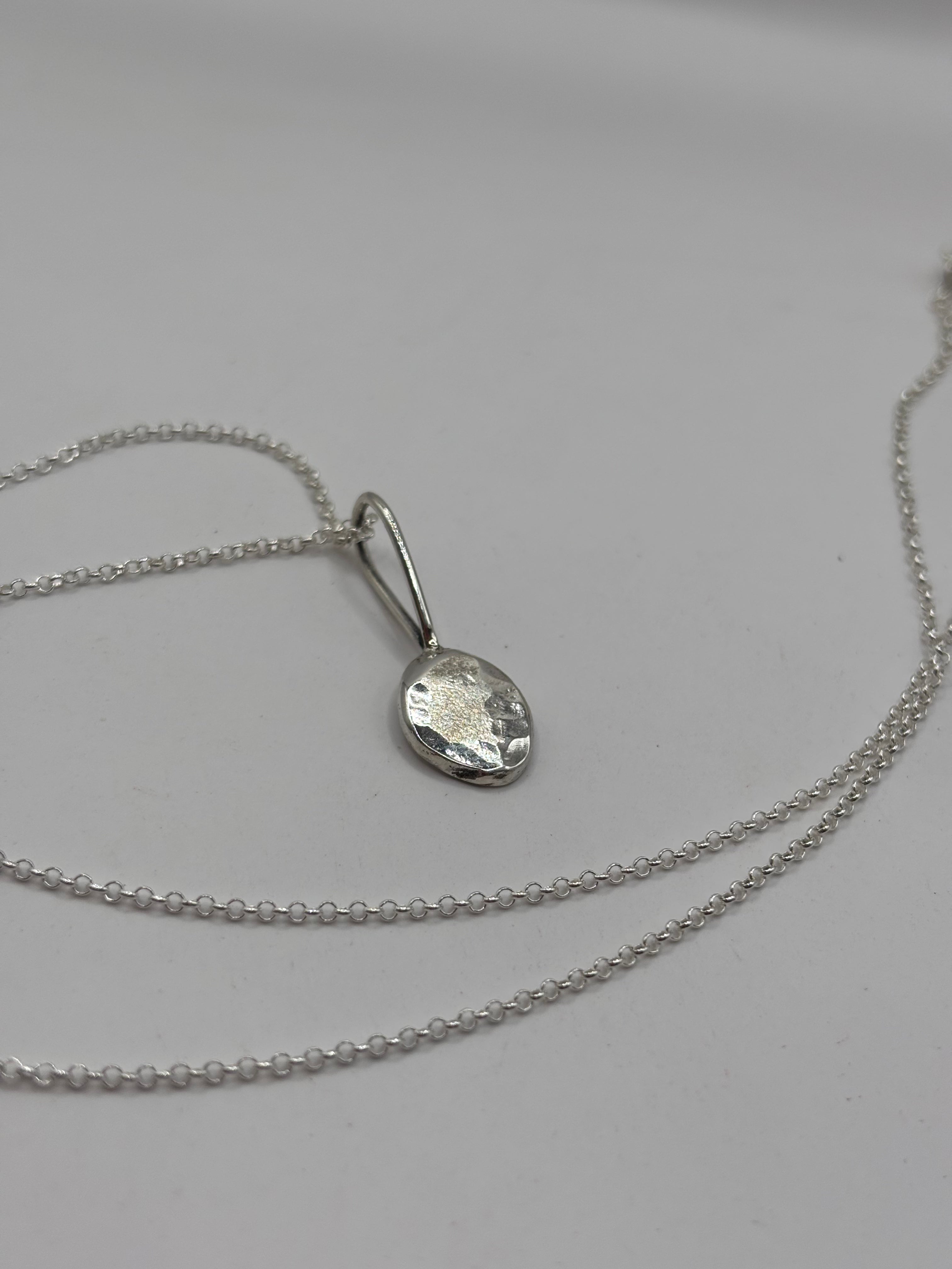 Silver Pebble Necklace