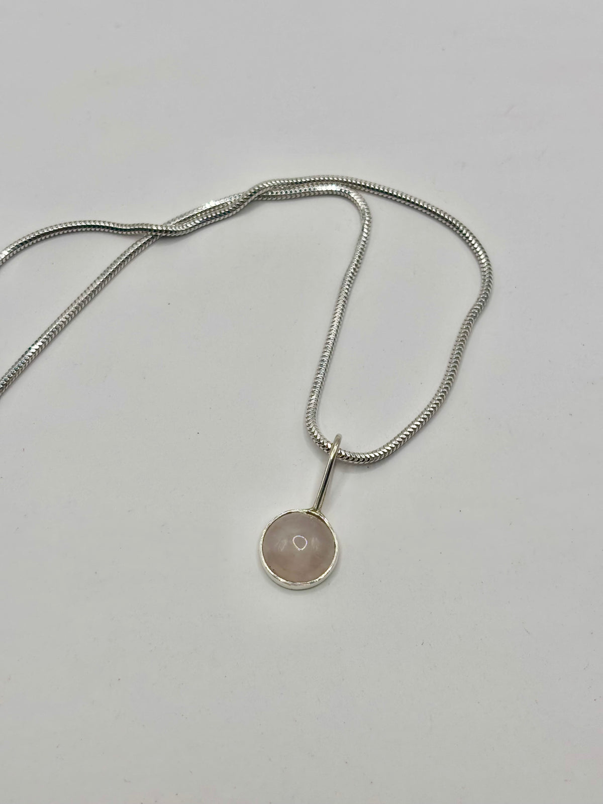 Rose Quartz Orb Necklace