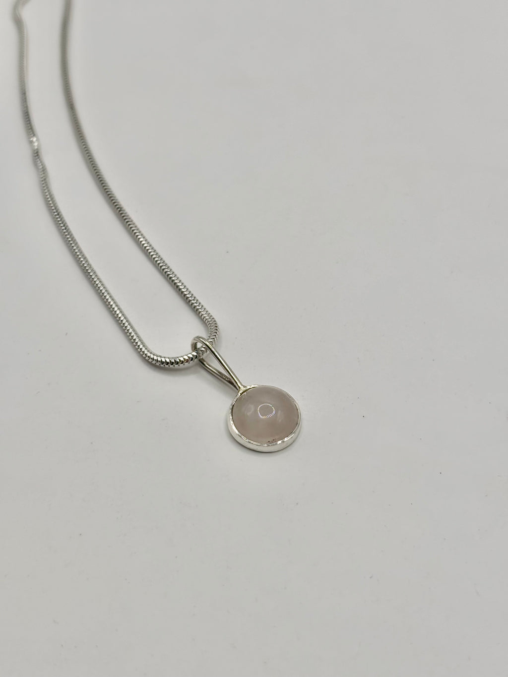 Rose Quartz Orb Necklace