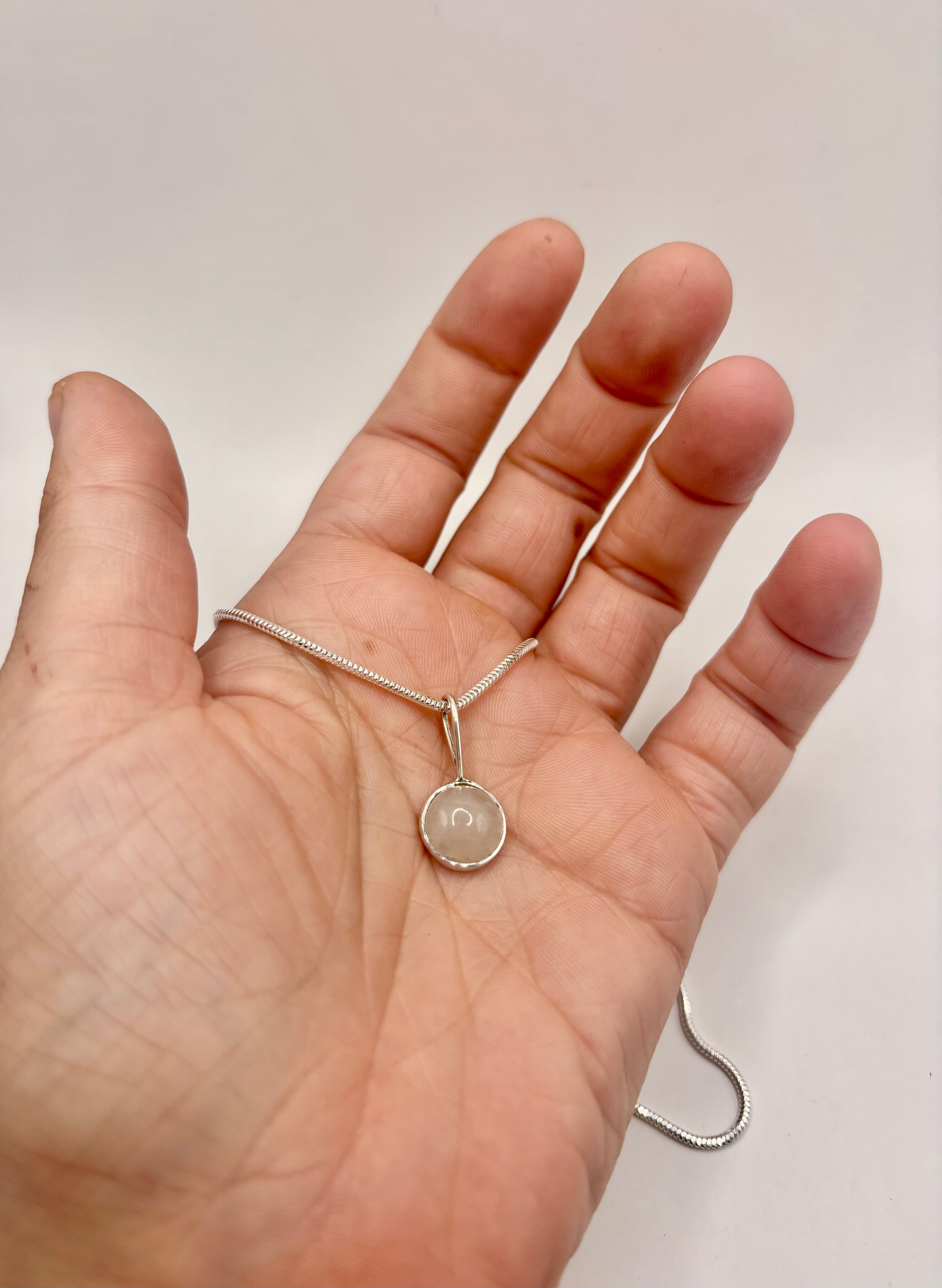 Rose Quartz Orb Necklace