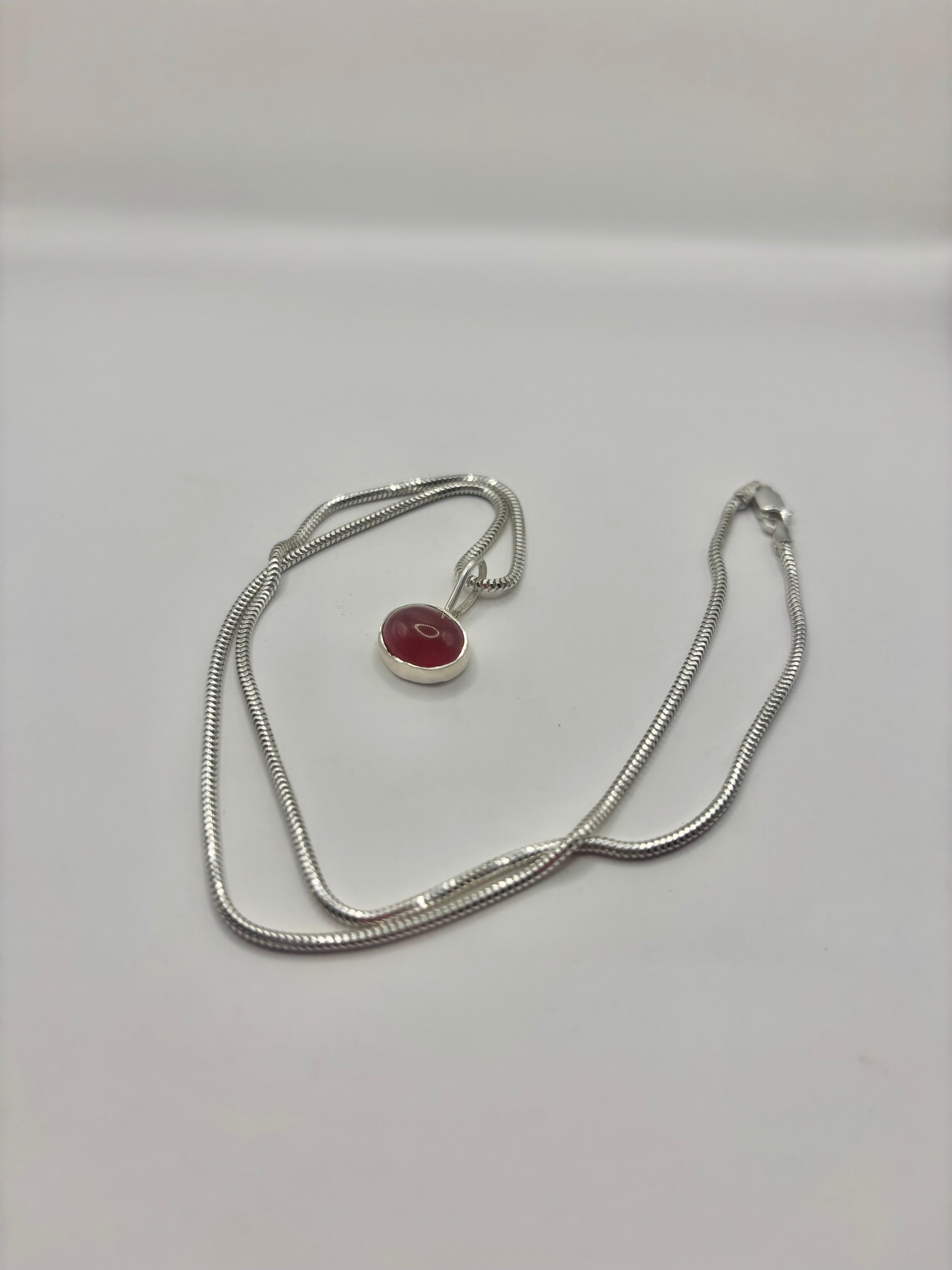 Carnelian Oval Necklace