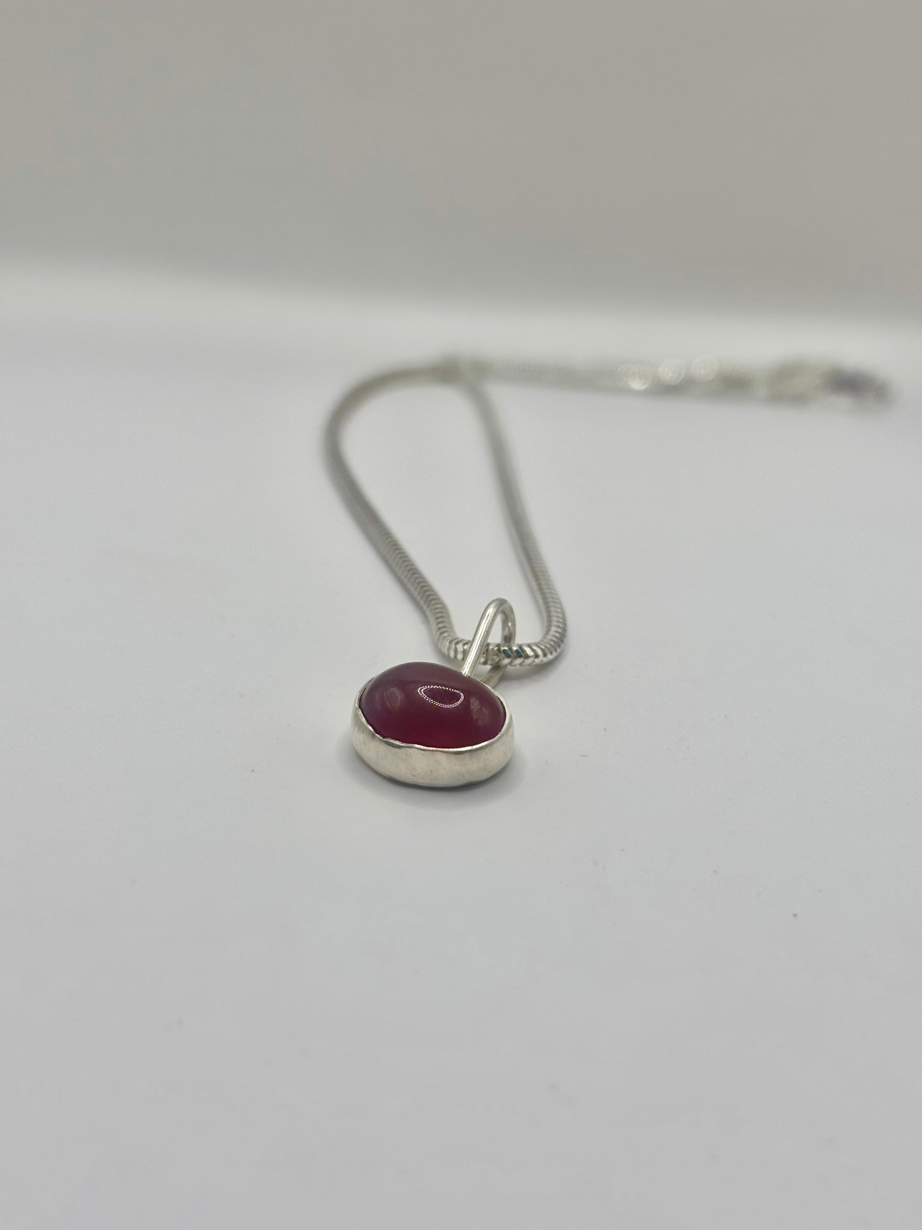 Carnelian Oval Necklace