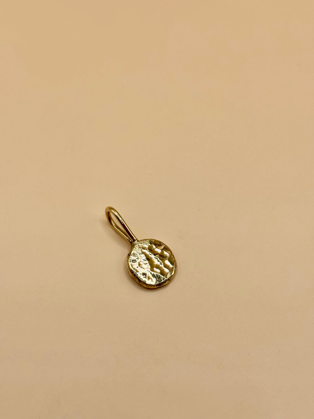 Gold Pebble Pendant