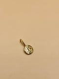 Gold Pebble Pendant