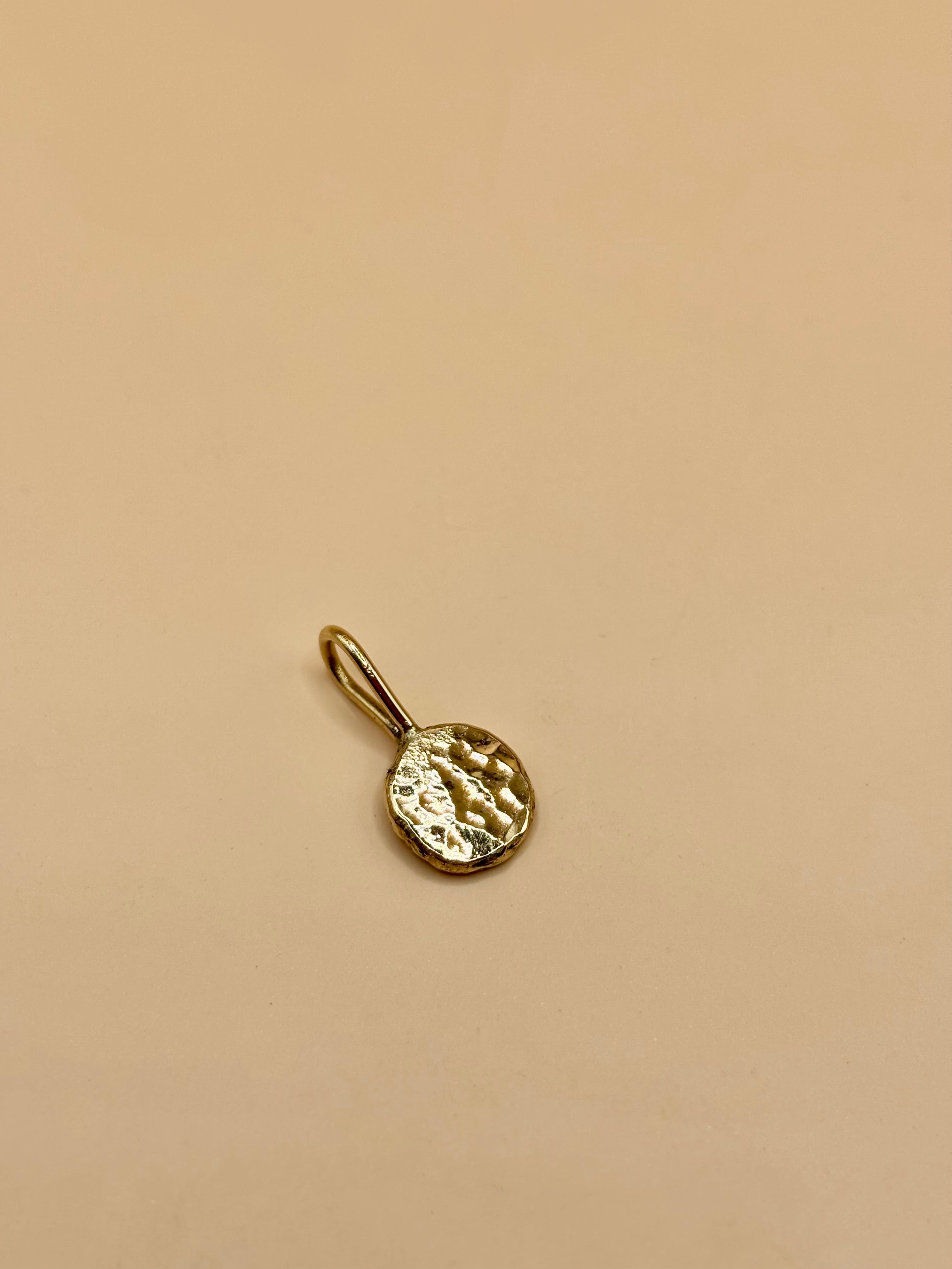 Gold Pebble Pendant