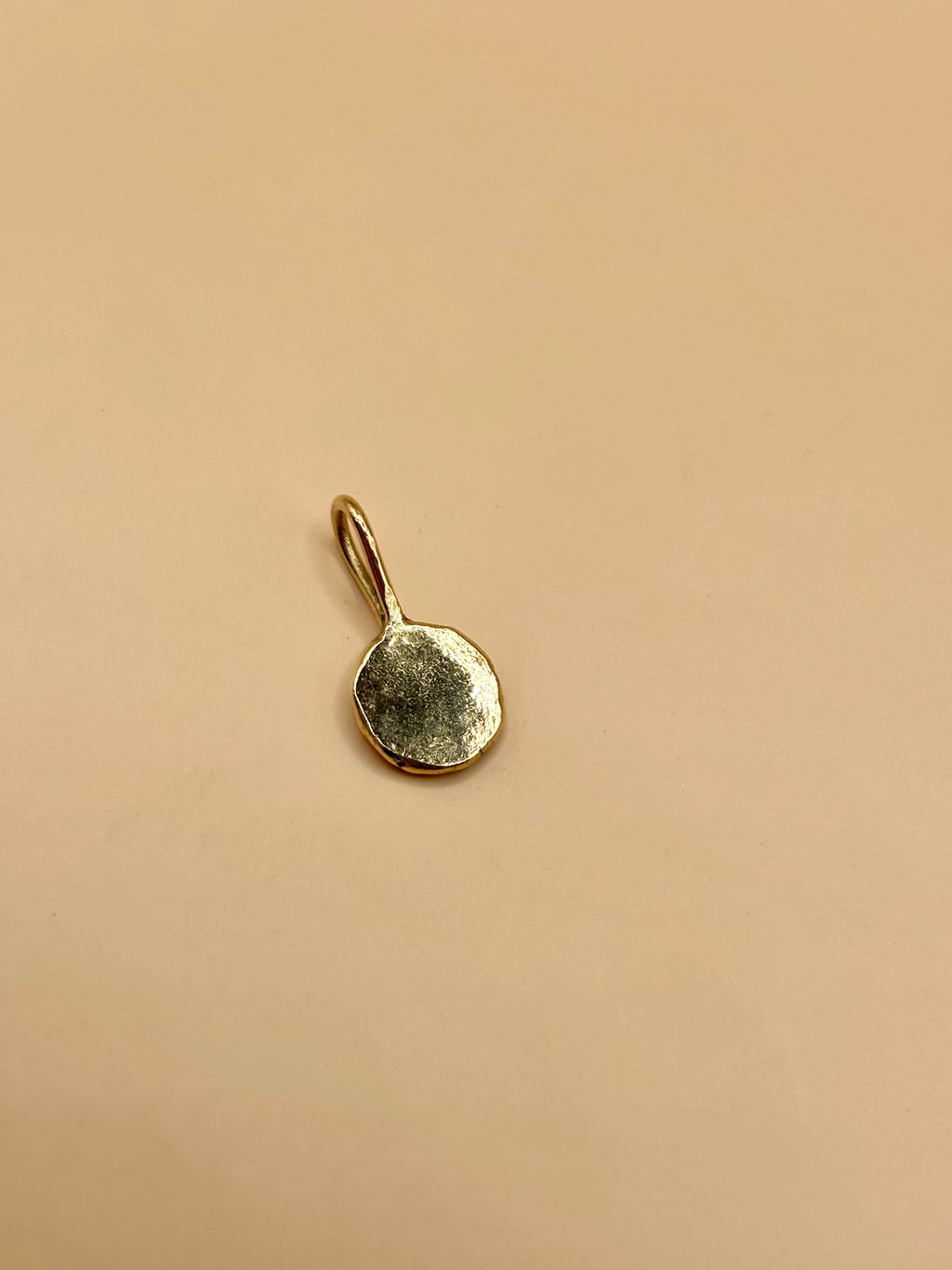 Gold Pebble Pendant