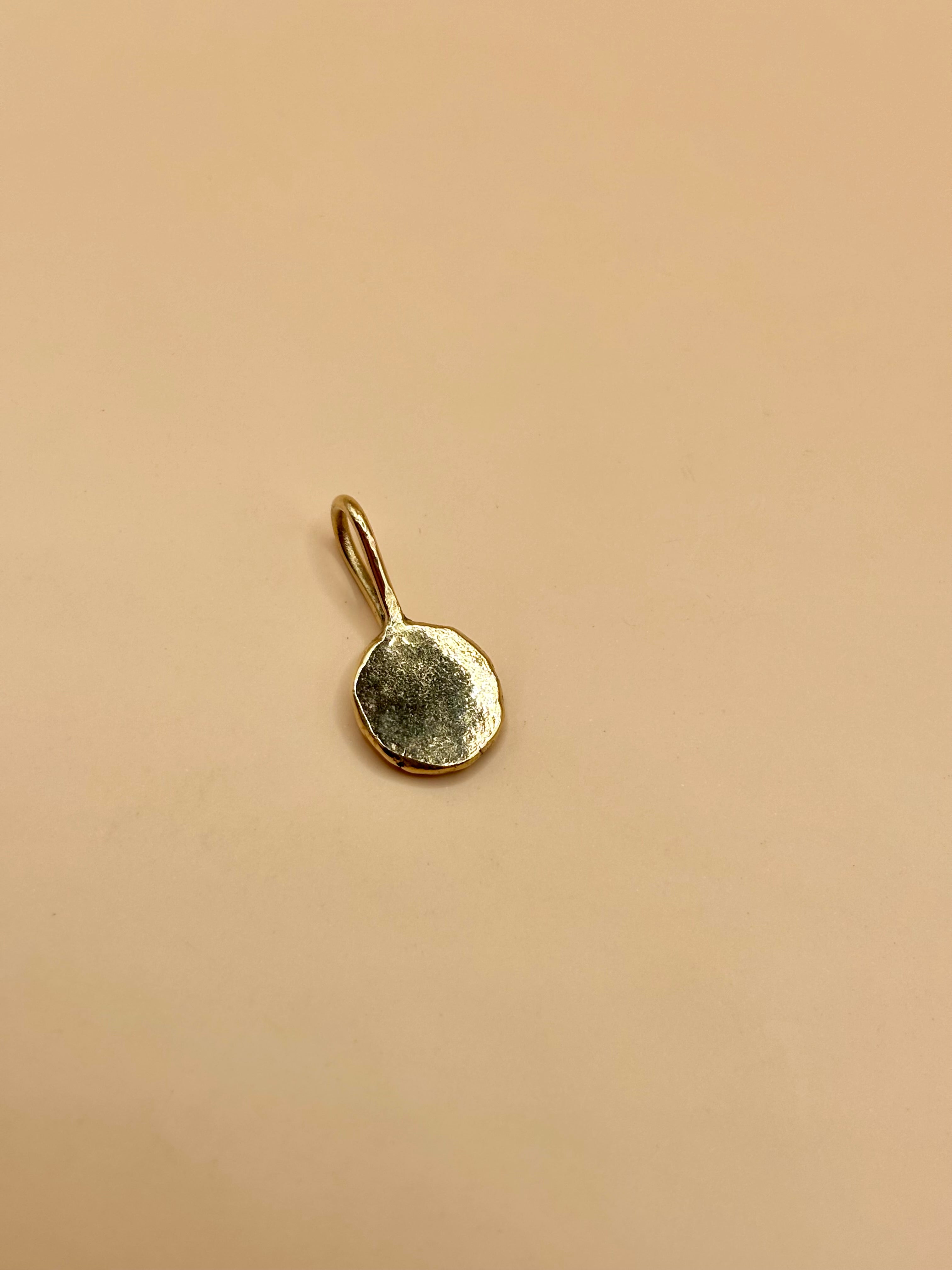 Gold Pebble Pendant