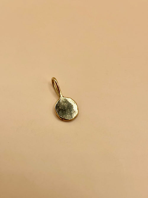 Gold Pebble Pendant