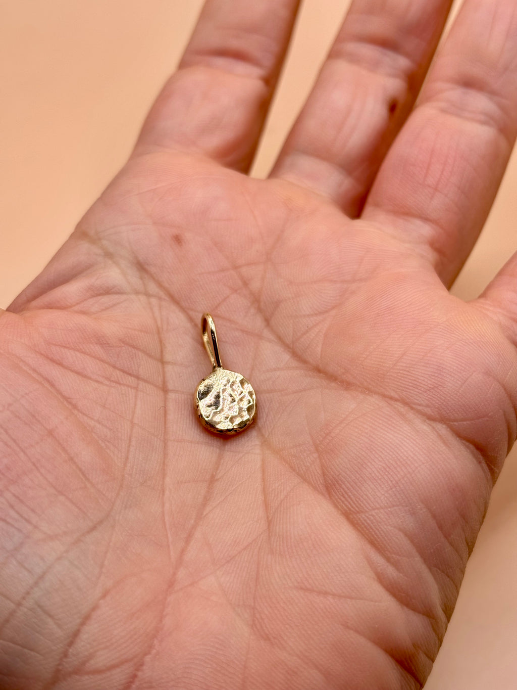 Gold Pebble Pendant