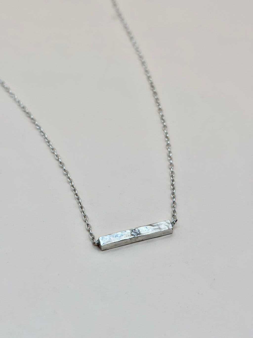Silver Bar Necklace