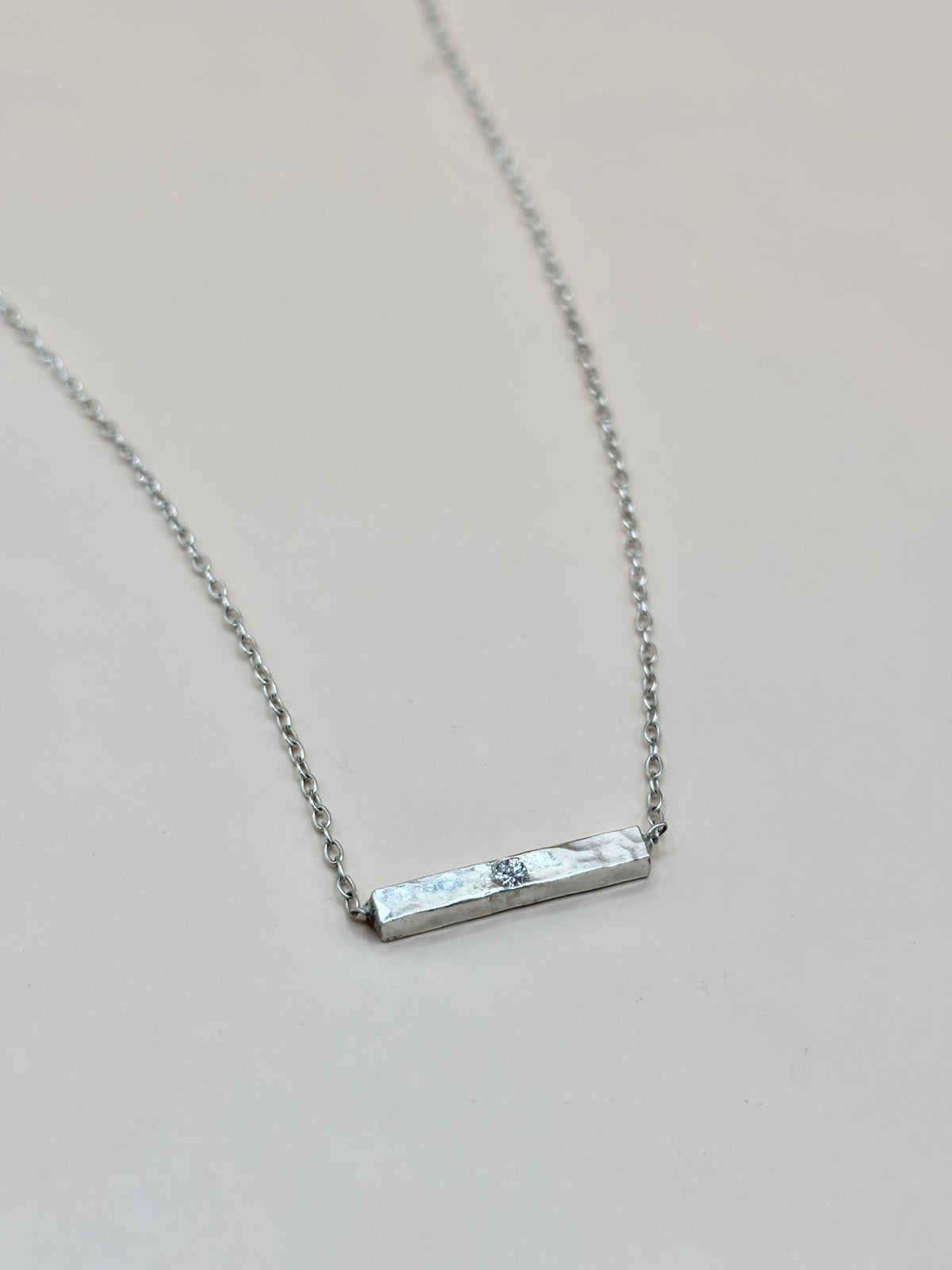 Silver Bar Necklace