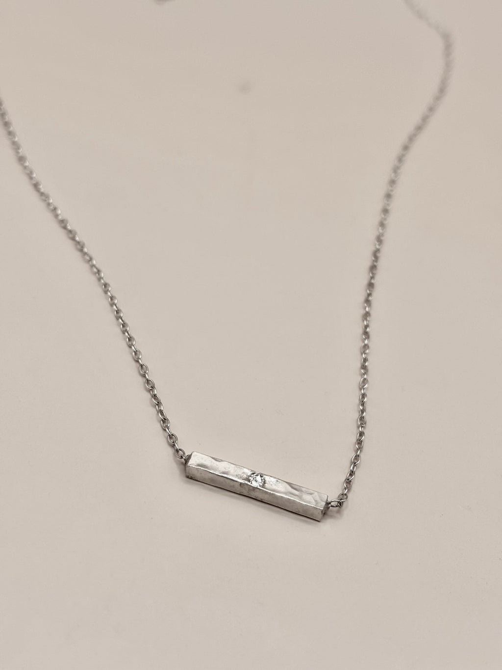 Silver Bar Necklace
