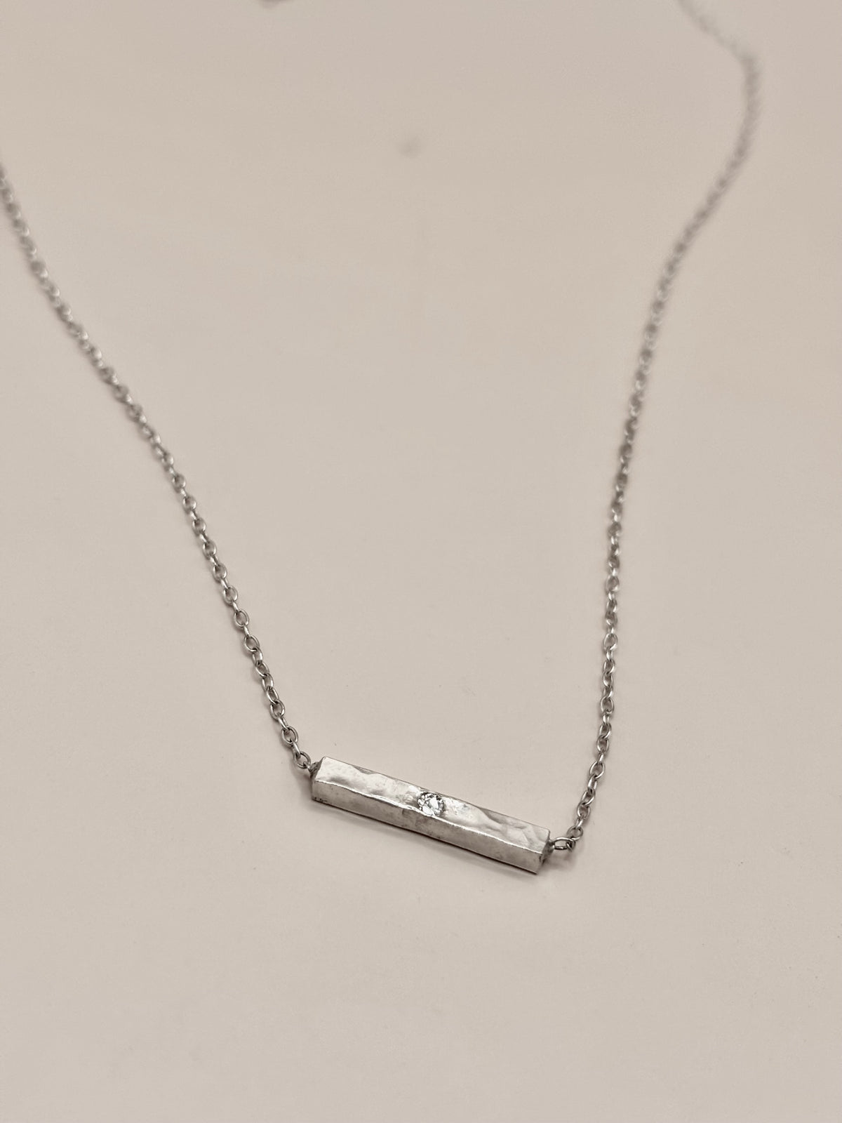 Silver Bar Necklace