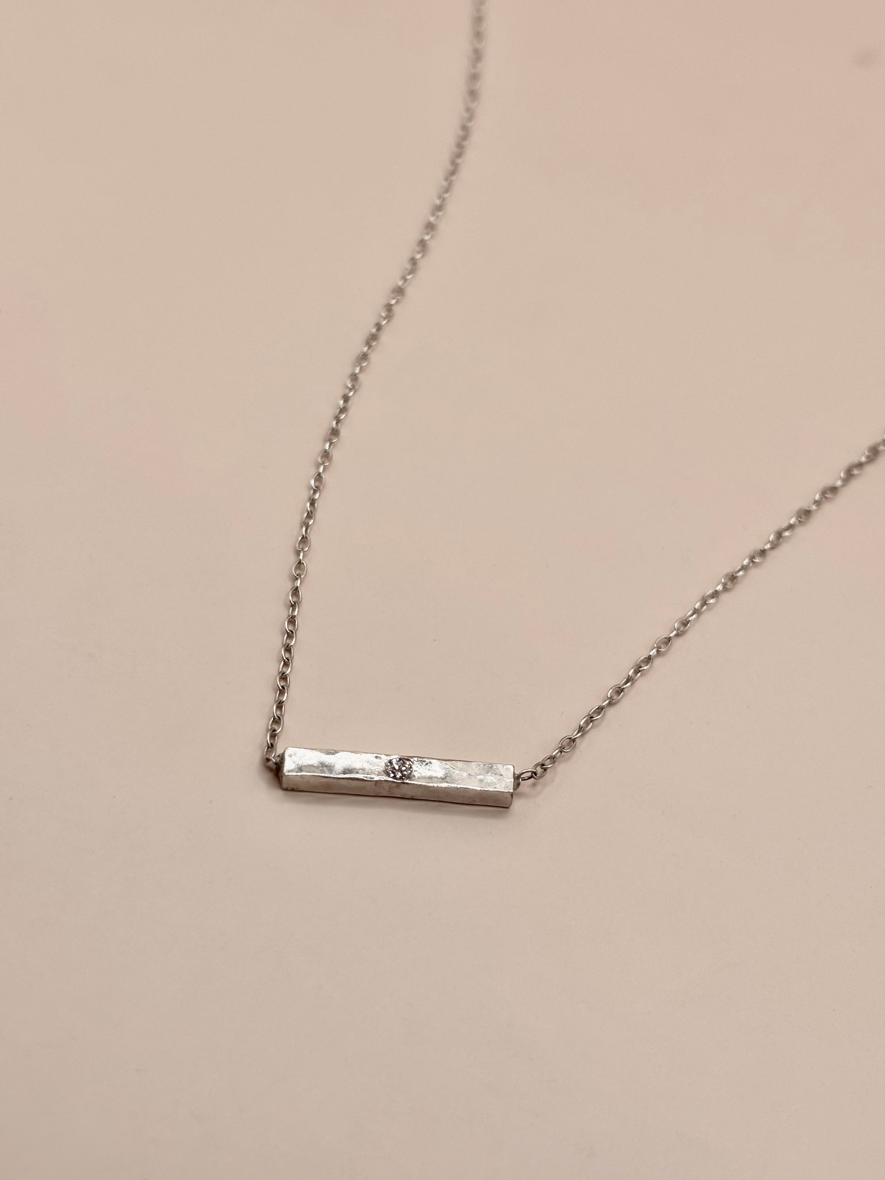 Silver Bar Necklace