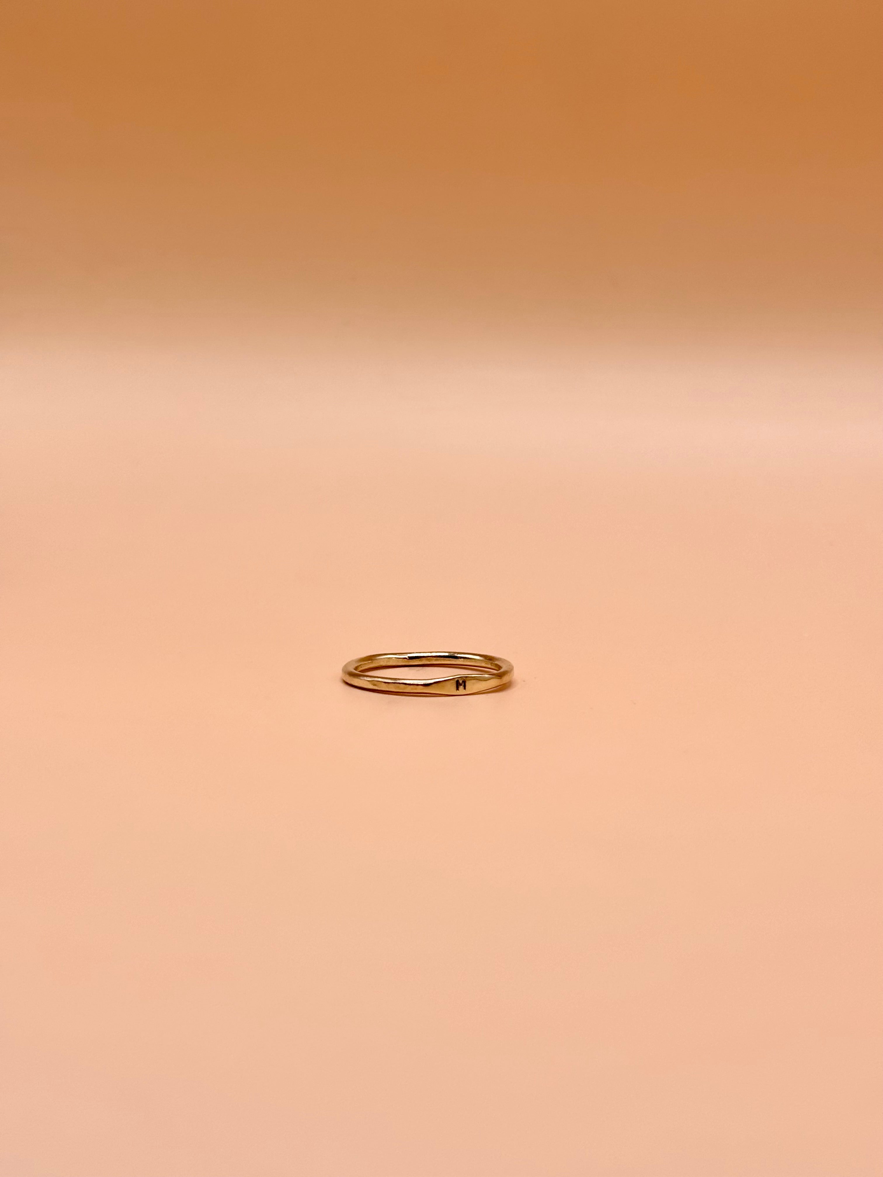 Initial Pinky Ring