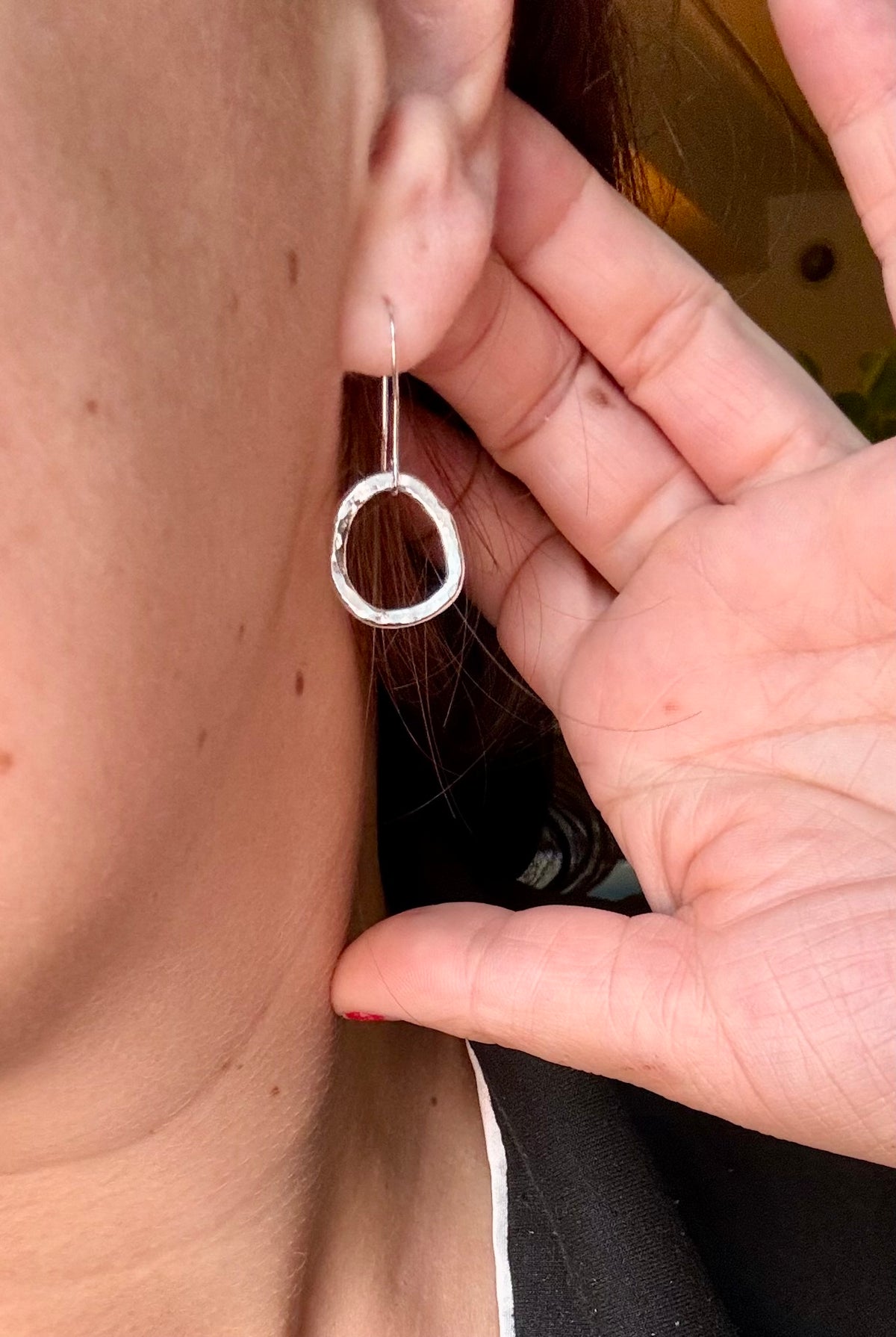 Hanging Hoop earrings